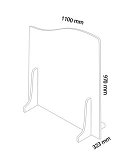 Hygiaphone, protection plexiglas contre épidémie