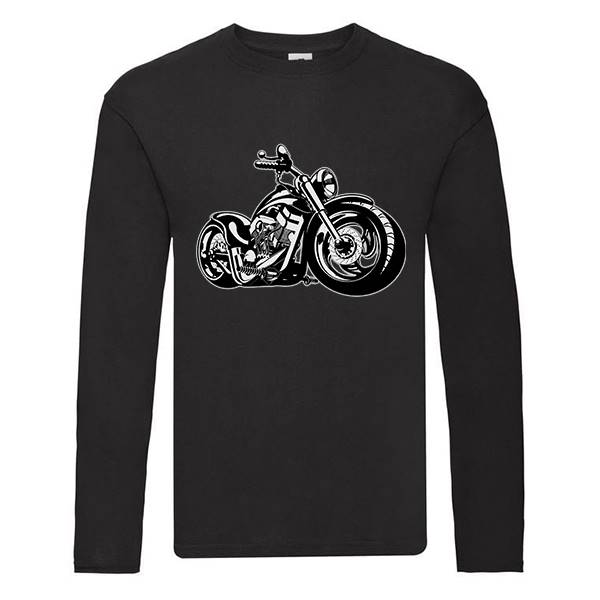 T-shirt homme personnalisé manches longues, 100% coton 145grs , motif Breakout Harley