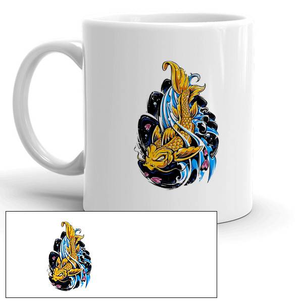 Mug personnalisé carpe koï japonaise