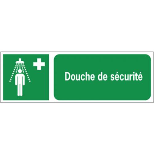 Panneau de sécurité  premiers secours douche de securite, prix degressif