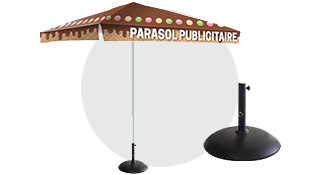 Parasol publicitaire personnalisé
