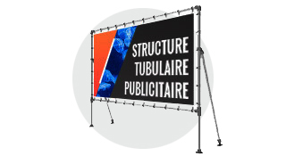 Structure tubulaire publicitaire